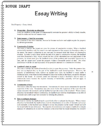 essay writing procedure