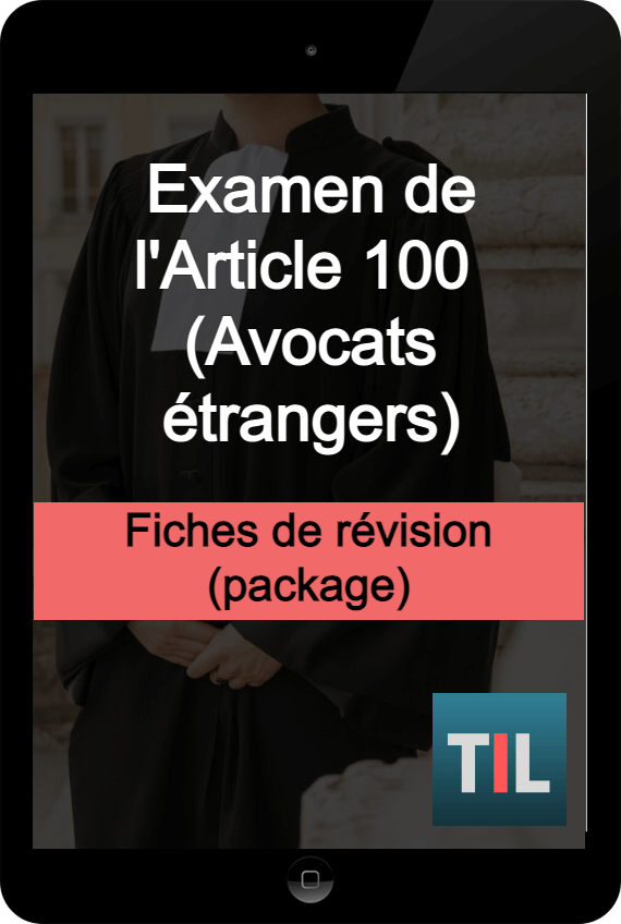 Examen de l'article 100 - Fiches de révision [PACKAGE] (2024)
